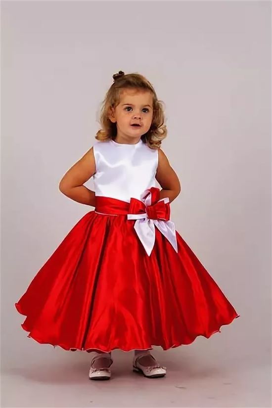 Красное платье на выпускной в детском саду фото
